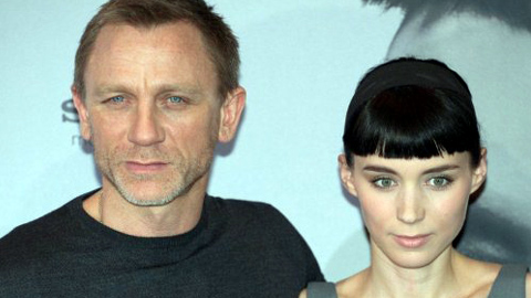 Craig and US actress Rooney Mara of'The Girl with the Dragon Tattoo'