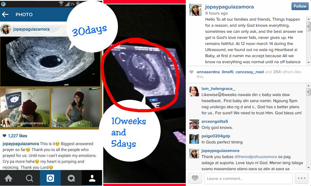 Screen grab from Jopay Paguia's Instagram account