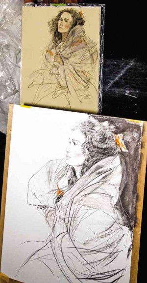 BENCAB created two portraits of Iza as Sabel, one of which will be used for the publicity poster.
