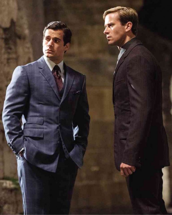 CAVILL recalls that Armie Hammer (right) was a “central” part of the collaborative process. 