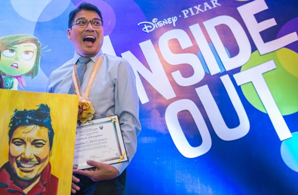 Ronald “Ronnie” del Carmen, Filipino director and cowriter of the new computer-animated Pixar film “Inside Out,” PHOTOS BY JILSON SECKLER TIU