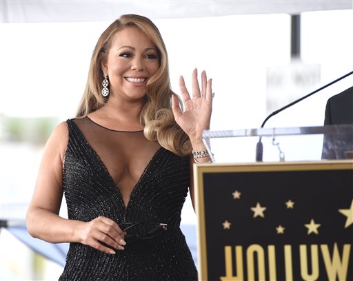 In this Aug. 5, 2015 file photo, Mariah Carey attends a ceremony honoring her with a star on the Hollywood Walk of Fame in Los Angeles. AP