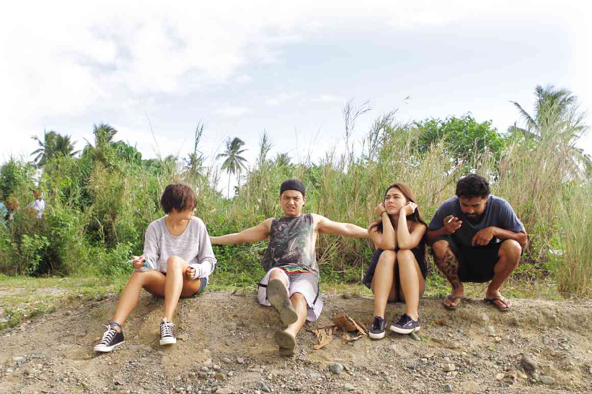 CAST of “Apocalypse Child” (from left): Dolonius, Archie Alemania, Gwen Zamora and Sid Lucero