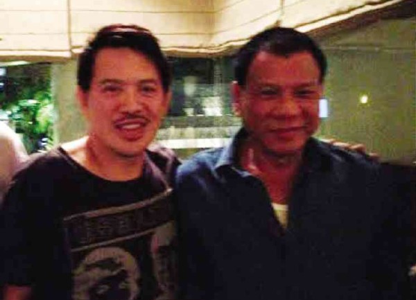 DIRECTOR Brillante Mendoza  with President-elect Rodrigo Duterte