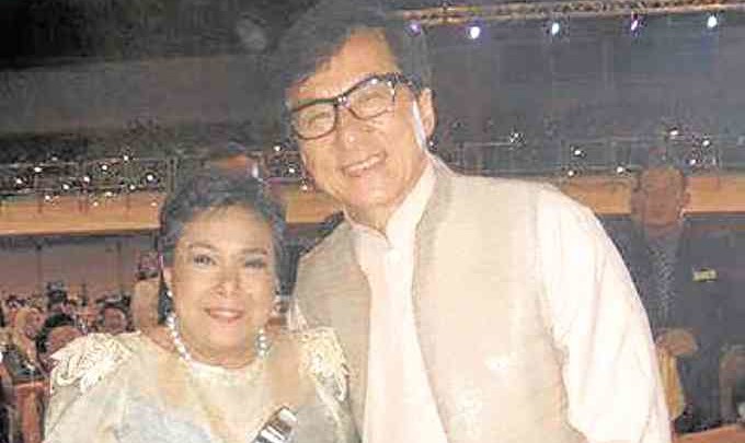 Aiffa honorees Nora Aunor (left) and Jackie Chan