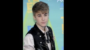 Justin Bieber at the Teen Choice Awards. AP Photo/Dan Steinberg