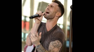 Adam Levine of the group Maroon 5 