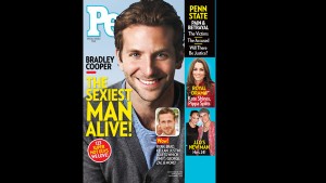 In this cover image released by People, actor Bradley Cooper is shown on the cover of the special "sexiest man alive," issue, available on newsstands on Friday, Nov. 18, 2011. AP