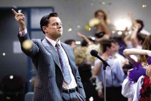 LEONARDO DiCaprio in “The Wolf of Wall Street” 