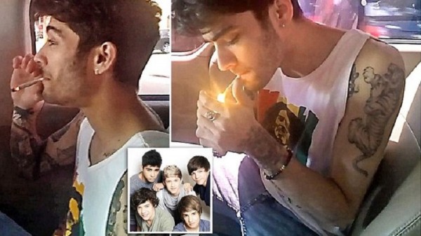 One Direction's Louis Tomlinson with a suspicious 'cigarette