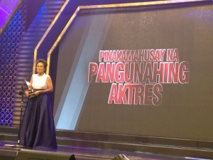 Best Actress - Angeli Bayani / Norte, Hangganan ng Kasaysayan. MARINEL CRUZ/PDI
