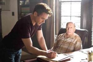 ROBERT Downey Jr. (left), with onscreen dad Robert Duvall, says he doesn’t hold a grudge, unlike his character in “The Judge.”