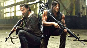 ANDREW Lincoln (left) and Norman Reedus reunite as struggling survivors of a zombie apocalypse.