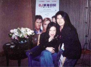 WITH Renée Zellweger (left) in Taiwan, 2009