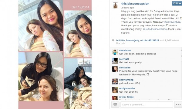 SCREENGRAB from KC Concepcion's Instagram account
