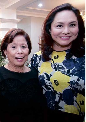 MOTHER Lily Monteverde (left) and Charo Santos-Concio