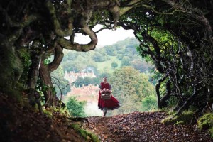 LILLA Crawford dons the cape of Little Red Riding Hood