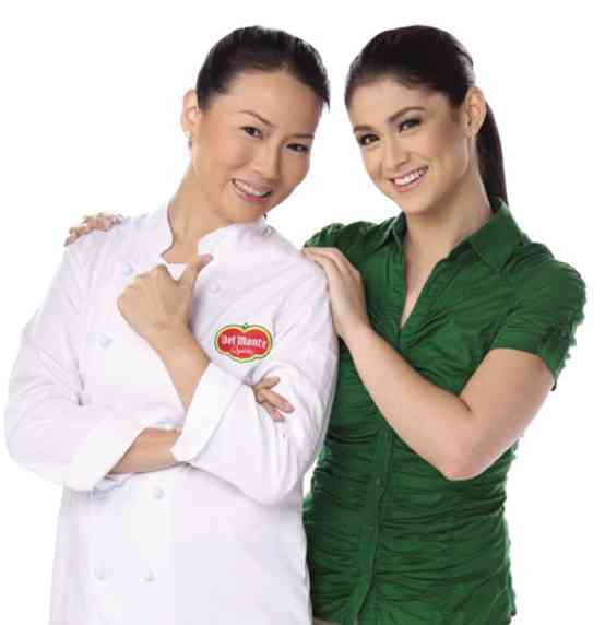 Chef Jackie Ang Po (left) and Carla Abellana 