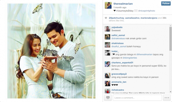 The couple in a prenup photo PHOTO FROM RIVERA’S INSTAGRAM ACCOUNT