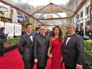 From left: Designer Francis Libiran, manager Arsi Baltazar, Bohol resort owners Phoebe and Richard Lim flew all the way from the Philippines.RUBEN NEPALES 