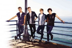 The Vamps members (from left) James McVey, Tristan Evans,   Connor Ball and Brad Simpson