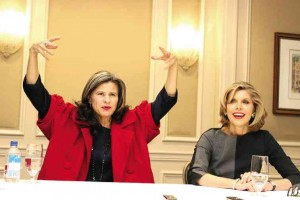 Tracey Ullman (left) and Christine Baranski. “We went to dinner at her house one night. It was like the witches’ house.” ruben v. nepales