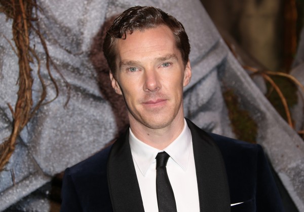 Actor Benedict Cumberbatch poses for photographers at the world premiere of the film "The Hobbit, The Battle of the Five Armies" in London on Dec. 1, 2014. AP