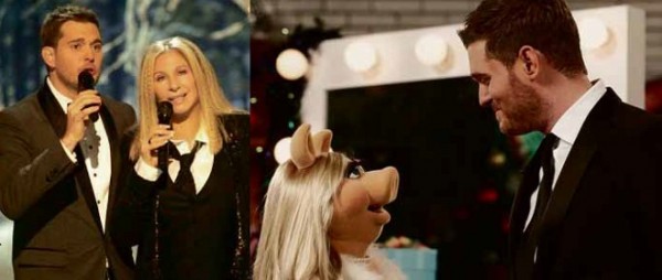 BUBLÉ (WITH STREISAND AND MISS PIGGY). Returns to Manila on Jan. 31.  PHOTOS BY NEIL JACOBS/NBC