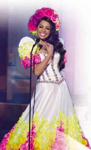 Mary Jean Lastimosa in her controversial national costume during the Miss Universe pageant  Courtesy of miss universe  