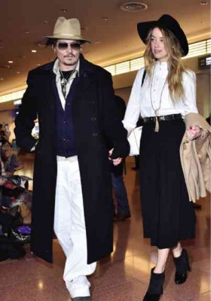 JOHNNY Depp and Amber Heard tied the knot recently. AFP  