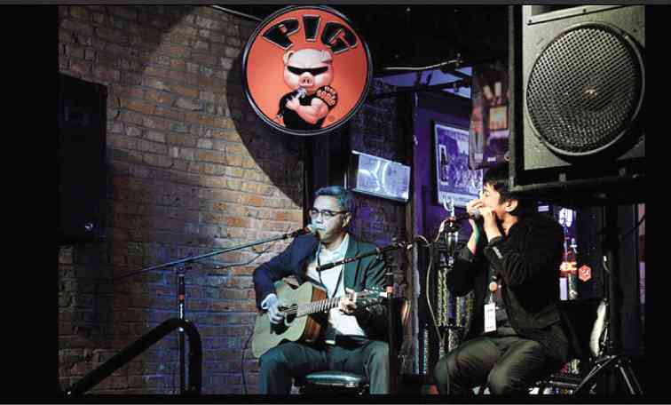 JORIC “Delta Slim” Maglanque and Ian Lofamia at Pig on Beale