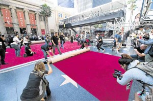 Red carpet is rolled out for the A-listers. photo:Robert Gladden/AMPAS 