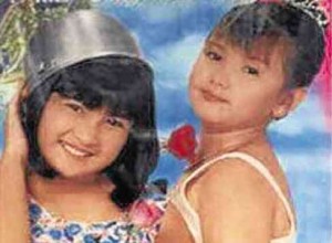 THROWBACK: Camille Prats (left) and Angelica Panganiban,  posing like their younger selves from the “Ang Pulubi at ang Prinsesa” poster    