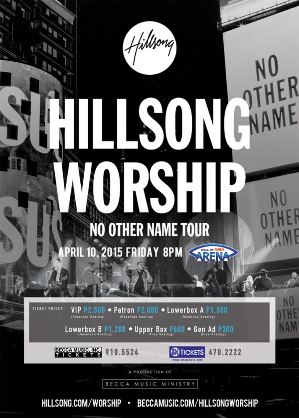 Hillsong Worship to perform live in Manila on April 10 Inquirer