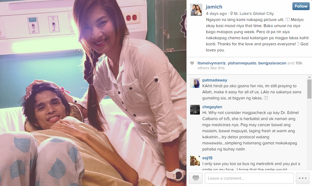 Screen grab from Jamich's Instagram account