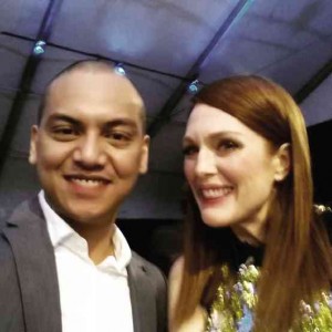 ARCHIE Alemania scores selfie with best actress Julianne Moore.  PHOTOS COURTESY OF ARCHIE ALERMANIA 
