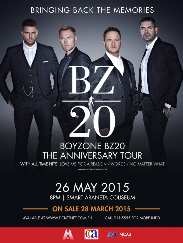 Boyzone Manila concert poster