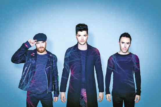 THE SCRIPT (from left): Mark Sheehan, Danny O’Donoghue and Glen Power