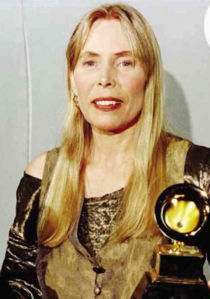 JONI Mitchell at the Grammy Awards in 1996.  AFP 