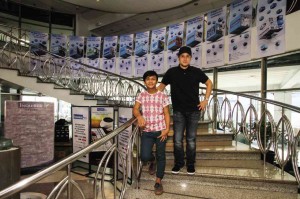 TEEN actor Buboy Villar (left) and director Paul Soriano visit the Inquirer office in Makati City.  LEO M. SABANGAN II 