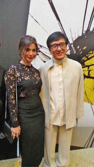 FIL-AUSSIE star Anne Curtis was thrilled to see Hong Kong action hero Jackie Chan in person. Photos courtesy of Anne Curtis/Chris Martinez