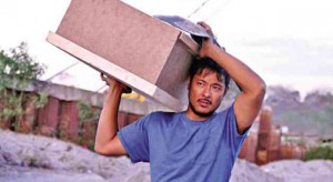Actor Allen Dizon in one of his scenes in the movie "Magkakabaung." He is one of the Filipinos nominated in the 2nd Asean International Film Festival and Awards. FILE PHOTO