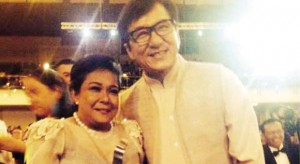 NORA Aunor admits that Jackie Chan is her idol.  Courtesy of Catherine Cornell/ABS-CBN News 