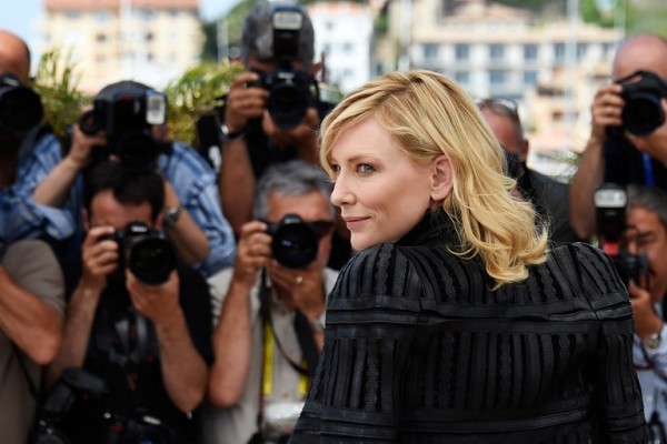 Australian actress Cate Blanchett poses during a photo call for the film "Carol" at the 68th Cannes Film Festival in Cannes, southeastern France, on May 17, 2015.  AFP PHOTO/LOIC VENANCE