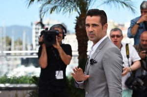 Irish actor Colin Farrell poses during a photocall for the film "The Lobster" at the 68th Cannes Film Festival in Cannes, southeastern France, on May 15, 2015. AFP PHOTO
