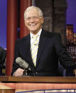  LETTERMAN. Gets ready to hang up his trusty but still not rusty microphone. AP