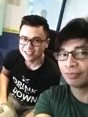 OFFICIALLY, A COUPLE  Singer Ken Psalmer (left) and comedian Arnell Ignacio are overjoyed about their engagement. Facebook 
