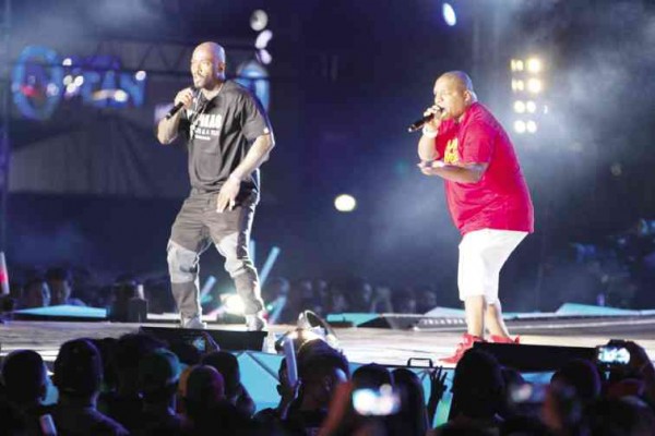 TREACH (left) and Vin Rock performed at the MTV Music Evolution held in Manila last May. Alexis Corpuz