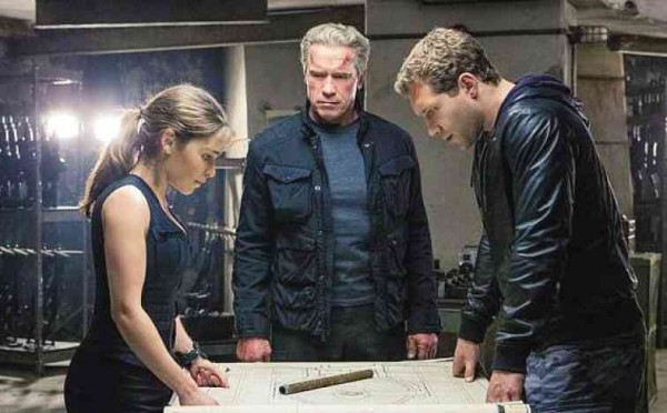 EMILIA Clarke, Arnold Schwarzenegger and Jai Courtney (right) plan to save the world from tyrannical machines.