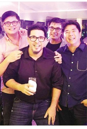 (TOP) From left: Rowell Santiago, Aga Muhlach, Albert Martinez and Willie Revillame